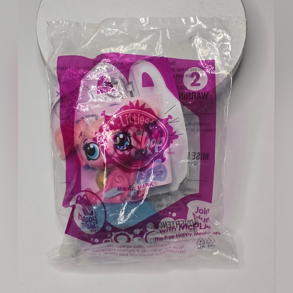 Littlest Pet Shop #2 Minka Mink Pink Monkey McDonalds 2014 Toy